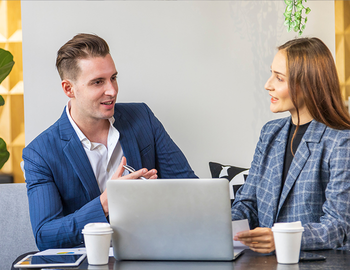 drie zaken mensen die samenwerken